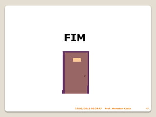 FIM
16/09/2018 06:34:43 Prof. Weverton Costa 40
 