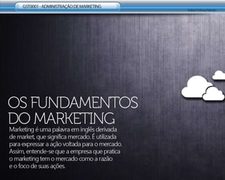 Aula07 Administração de Marketing