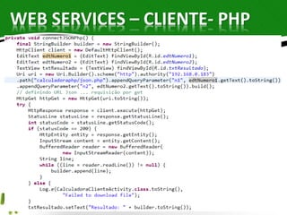 WEB SERVICES – CLIENTE- PHP 
 