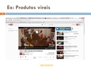 Ex: Produtos virais
21
VER EXEMPLO
 
