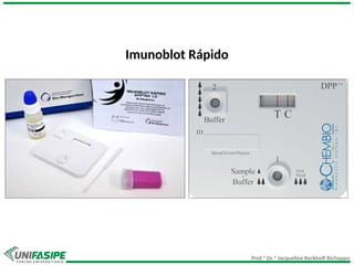 Prof.ª Dr.ª Jacqueline Kerkhoff Richoppo
Imunoblot Rápido
 