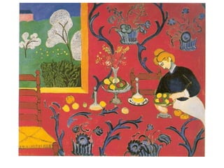 Matisse. A alegria de viver. 1905-06.
Esboço. 41x 55 cm. Obra final. 174 x 238cm.
 