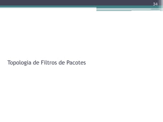 Topologia de Filtros de Pacotes
34
 