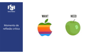 Momento de
reflexão crítica
 