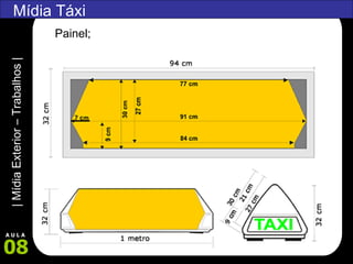 Mídia Táxi Painel; 