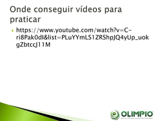  https://www.youtube.com/watch?v=C-
ri8Pak0dI&list=PLuYYmLS1ZRShpJQ4yUp_uok
gZbtccJ11M
 