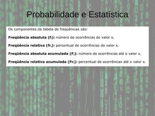 Probabilidade e Estatística
 