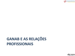 GANAB E AS RELAÇÕES
PROFISSIONAIS
 