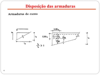 Disposição das armaduras
43
 