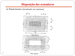 Disposição das armaduras
47
 