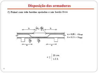 Disposição das armaduras
53
 