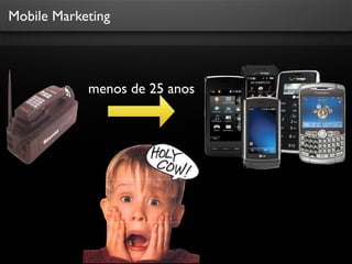 Mobile Marketing

menos de 25 anos

 