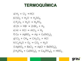 TERMOQUÍMICA
 
