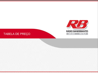 TABELA DE PREÇO 