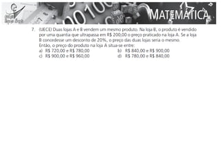 Aulas 09 e 10 - Matemática