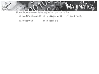 Aulas 09 e 10 - Matemática