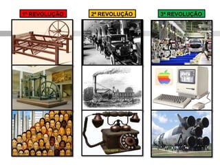 1ª REVOLUÇÃO 2ª REVOLUÇÃO 3ª REVOLUÇÃO
 