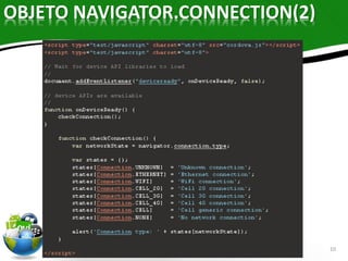 10 
OBJETO NAVIGATOR.CONNECTION(2) 
