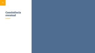 Consistência
eventual
75
 