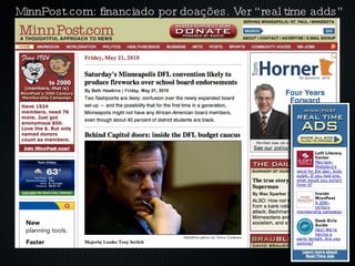 MinnPost.com: financiado por doações. Ver “real time adds” 