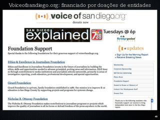 Voiceofsandiego.org: financiado por doações de entidades 