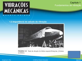 Singeresu S. Rao © 2009 by Pearson Education
Capítulo 1
Fundamentos de vibração
Slide 18
1.3 Importância do estudo da vibração
 