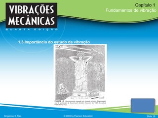 Singeresu S. Rao © 2009 by Pearson Education
Capítulo 1
Fundamentos de vibração
Slide 19
1.3 Importância do estudo da vibração
 