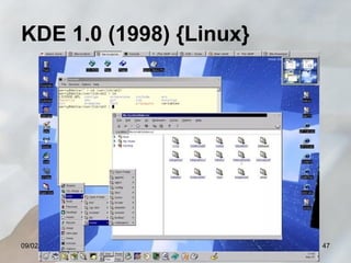 KDE 1.0 (1998) {Linux}

09/02/14

RTRM - Educador Rodrigo Motta

47

 