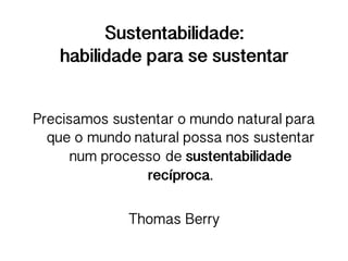 O que é sustentabilidade? Cultura do consumo e do excesso.