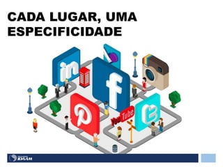 CADA LUGAR, UMA
ESPECIFICIDADE
 