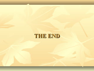 THE ENDTHE END
 