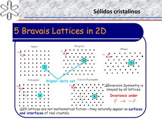 Sólidos cristalinosSólidos cristalinos
 