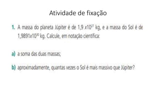 Atividade de fixação
 