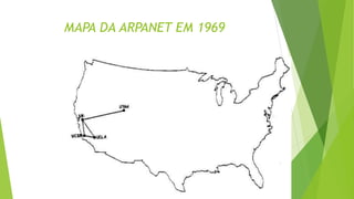 MAPA DA ARPANET EM 1969
 