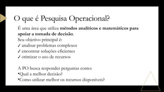 Introdução à Pesquisa Operacional: Conceitos, Modelos e Aplicações para ...