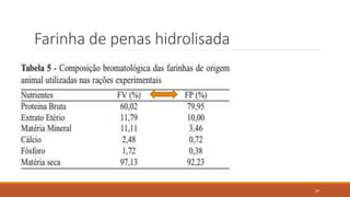 Farinha de penas hidrolisada
29
 
