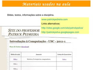 Aula 1 apresentação da disciplina | PPT