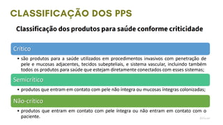 CLASSIFICAÇÃO DOS PPS
 