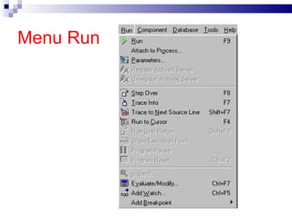 Menu Run 