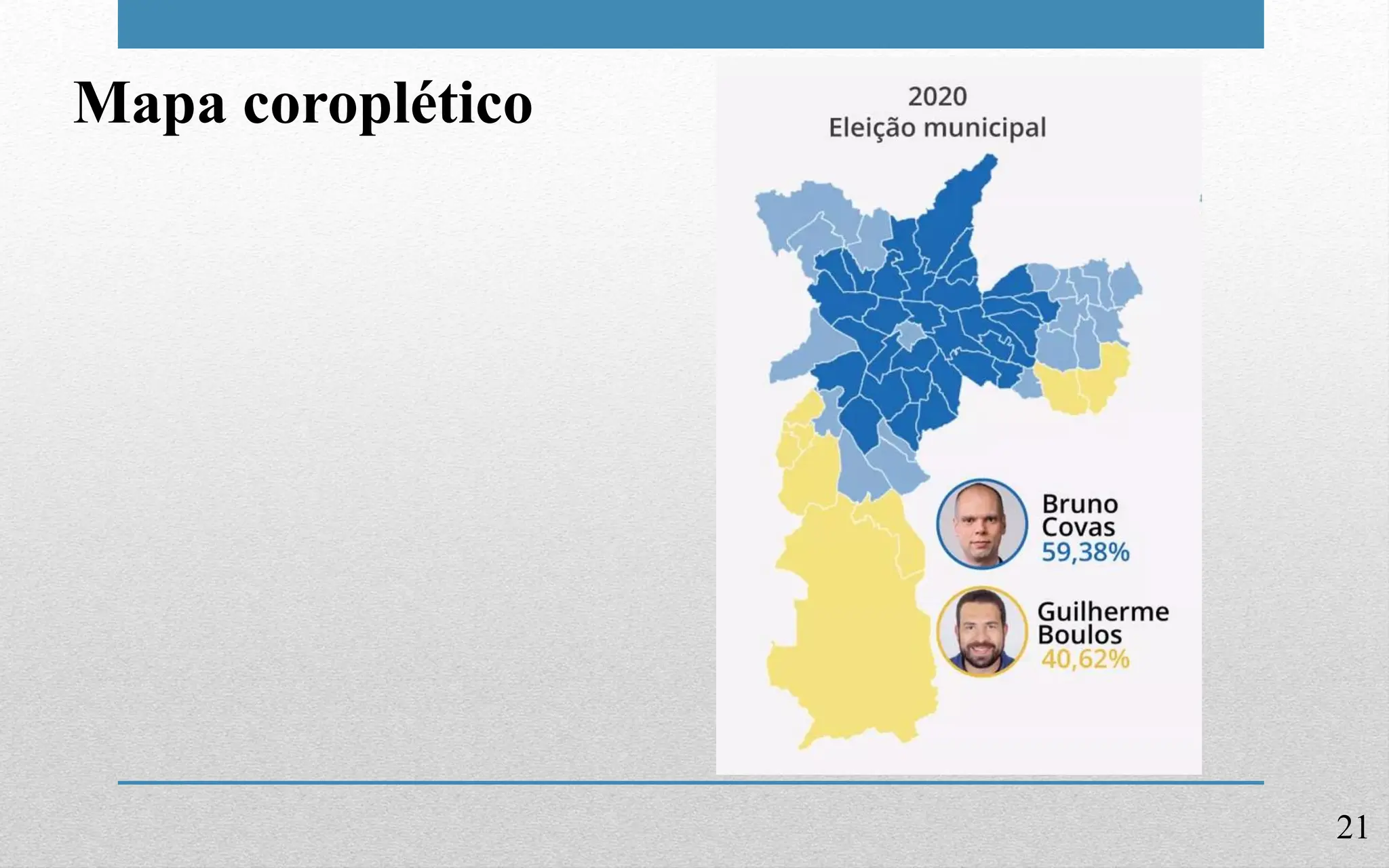 21
Mapa coroplético
 