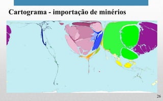 26
Cartograma - importação de minérios
 