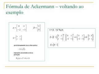Fórmula de Ackermann – voltando ao exemplo 