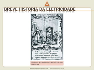 BREVE HISTORIA DA ELETRICIDADE 
 