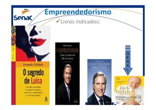 Empreendedorismo
Livros indicados:
G
Prof.Prof.Edson NegãoEdson Negão –– Junho 2013Junho 2013 –– ModificadoModificado
G
E
R
A
L
 