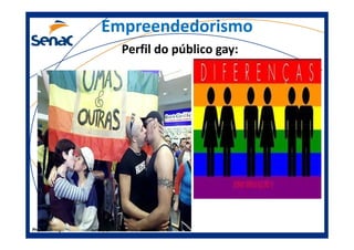 Empreendedorismo
Perfil do público gay:
Prof.Prof.Edson NegãoEdson Negão –– Junho 2013Junho 2013 –– ModificadoModificado
 