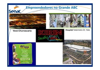 Empreendedores no Grande ABC
Vavá Churrascaria Hospital Veterinário Dr. Hato
Prof.Prof.Edson NegãoEdson Negão –– Junho 2013Junho 2013 –– ModificadoModificado
 
