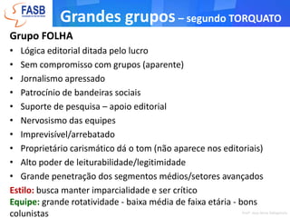 valor de troca: em relação ao jornalismo da concorrênciaProfa. Josy Anne Dallapicola