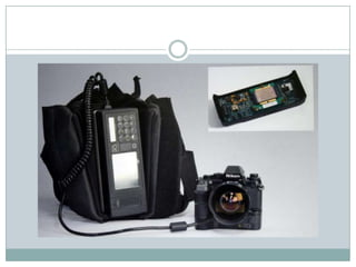 Kodak DCS – 1991Corpo da Nikon F3 com um CCD da Kodak e uma unidade de armazenamentoEla surgiu pela necessidade dos prazos apertados do fotojornalismoA primeira câmera verdadeiramente digital para uso público foi a Kodak DCS-100, de 1,3 megapixel, desenvolvida pela Kodak e Nikon e lançada em 1991