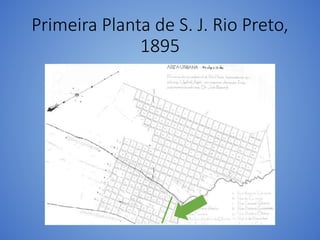Primeira Planta de S. J. Rio Preto,
1895
 