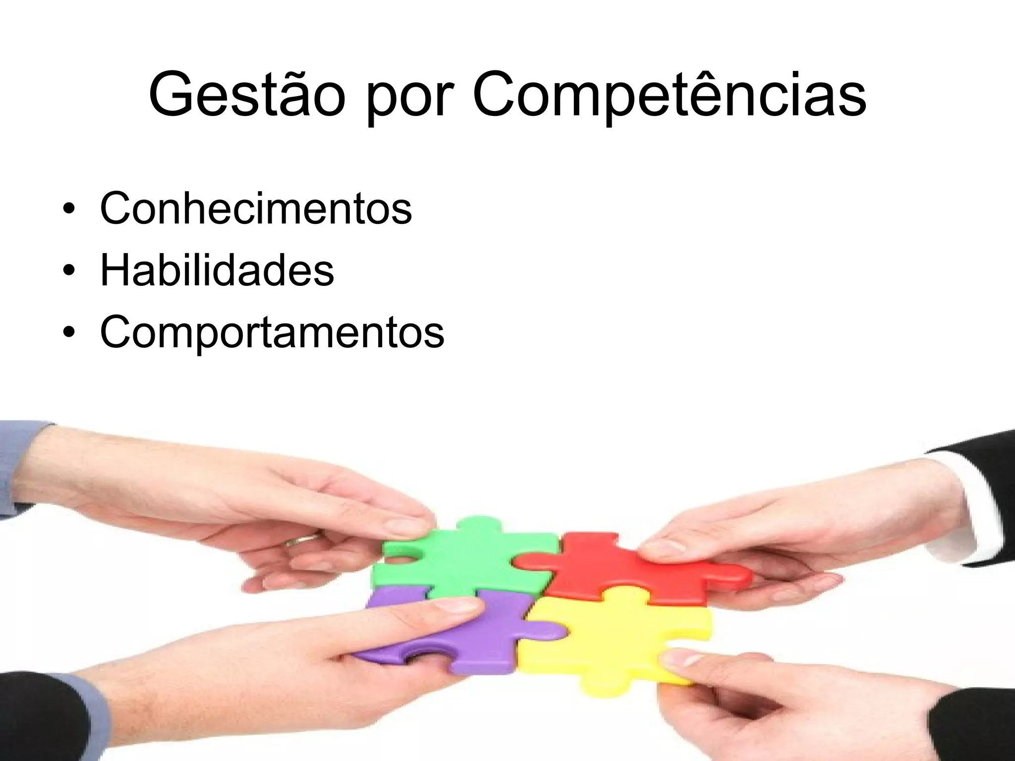 Gestão por Competências Conhecimentos Habilidades Comportamentos 